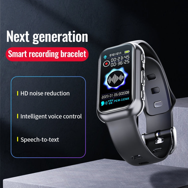 JNN S16 Smart HD Noise Reduction Bluetooth MP3 Voice Control Recording Bracelet, Memory:8GB - Smart Wristbands by JNN | Online Shopping South Africa | PMC Jewellery | Buy Now Pay Later Mobicred