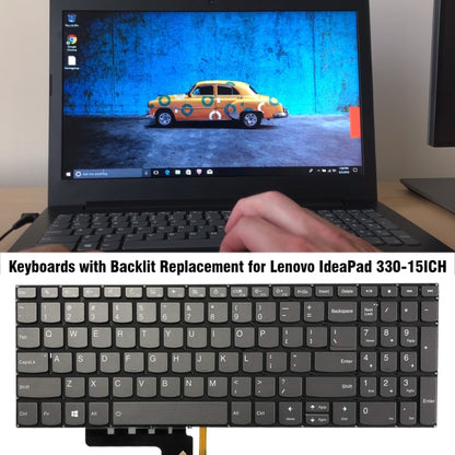 For Lenovo IdeaPad 330-15ICH 330-15ICN US Version Backlight Laptop Keyboard - Lenovo Spare Parts by PMC Jewellery | Online Shopping South Africa | PMC Jewellery