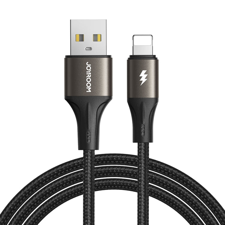 JOYROOM SA25-AL3 3A USB to 8 Pin Fast Charge Data Cable, Length:2m(Black) - Normal Style Cable by JOYROOM | Online Shopping South Africa | PMC Jewellery