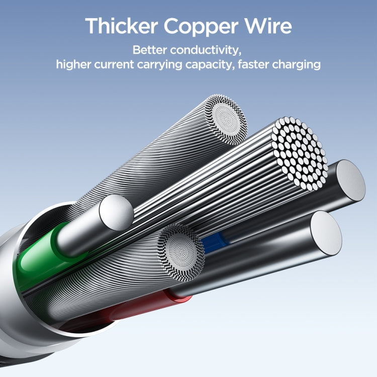 JOYROOM SA25-AM3 3A USB to Micro USB Fast Charge Data Cable, Length:1.2m(Black) - free shipping - PMC TechLife - Order now!