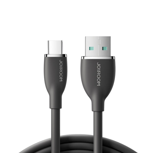 JOYROOM SA29-AC3 3A USB to USB-C/Type-C Liquid Silicone Fast Charging Data Cable, Length: 1.2m(Black) - USB-C & Type-C Cable by JOYROOM | Online Shopping South Africa | PMC Jewellery