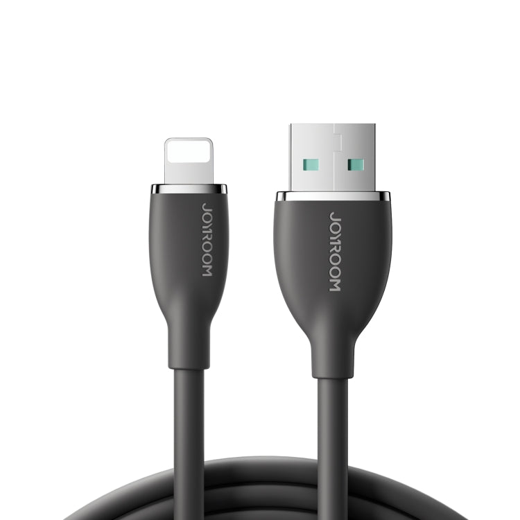 JOYROOM SA29-AL3 3A USB to 8 Pin Liquid Silicone Fast Charging Data Cable, Length: 1.2m(Black) - Normal Style Cable by JOYROOM | Online Shopping South Africa | PMC TechLife | Buy Now Pay Later Mobicred