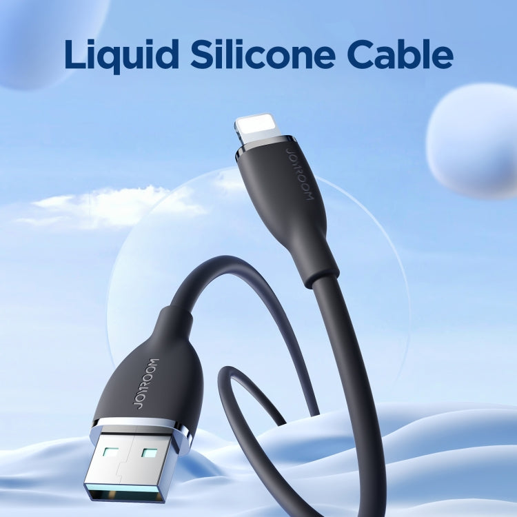 JOYROOM SA29-AL3 3A USB to 8 Pin Liquid Silicone Fast Charging Data Cable, Length: 1.2m(Black) - Normal Style Cable by JOYROOM | Online Shopping South Africa | PMC TechLife | Buy Now Pay Later Mobicred