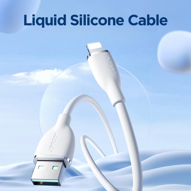 JOYROOM SA29-AL3 3A USB to 8 Pin Liquid Silicone Fast Charging Data Cable, Length: 1.2m(White) - Normal Style Cable by JOYROOM | Online Shopping South Africa | PMC Jewellery