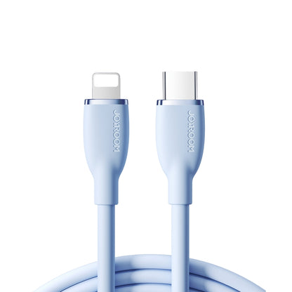 JOYROOM SA29-CL3 30W USB-C/Type-C to 8 Pin Liquid Silicone Fast Charging Data Cable, Length: 1.2m(Blue) - 2 in 1 Cable by JOYROOM | Online Shopping South Africa | PMC Jewellery