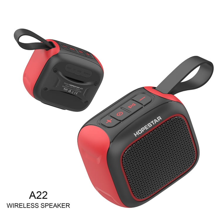 HOPESTAR A22 IPX6 Waterproof Portable Bluetooth Speaker Outdoor Subwoofer(Red Yellow) - Mini Speaker by HOPESTAR | Online Shopping South Africa | PMC Jewellery