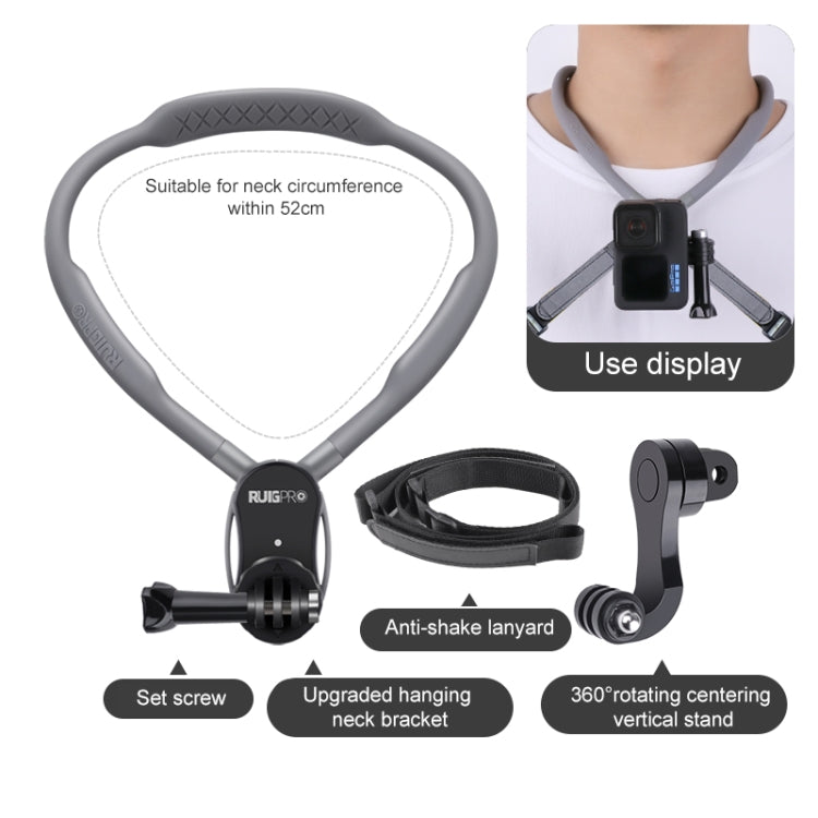 RUIGPRO Lazy Neck Bracket POV View Mount With J-Hook Buckle - Holder by RUIGPRO | Online Shopping South Africa | PMC Jewellery