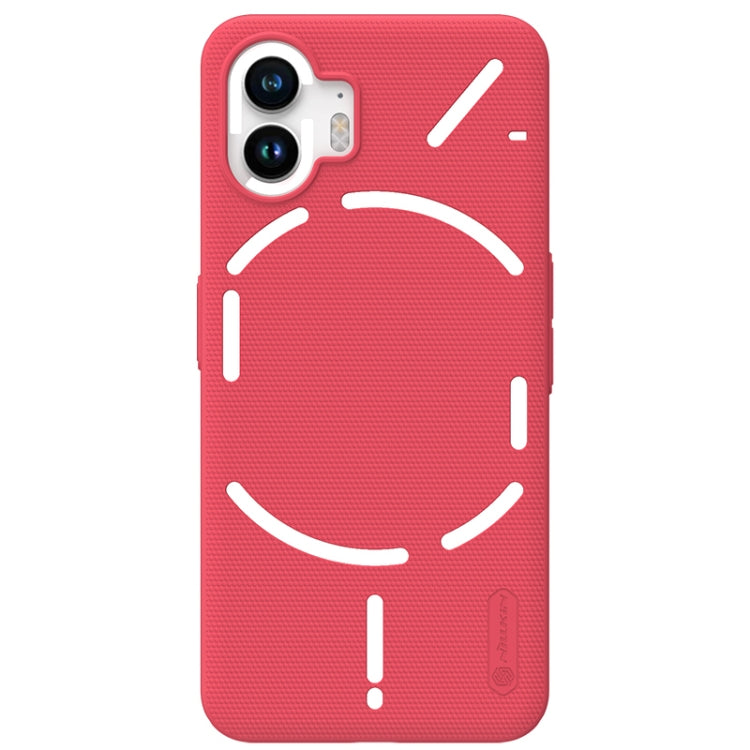 For Nothing Phone 2 NILLKIN Frosted Shield Phone Protective Case(Red) - More Brand by NILLKIN | Online Shopping South Africa | PMC Jewellery