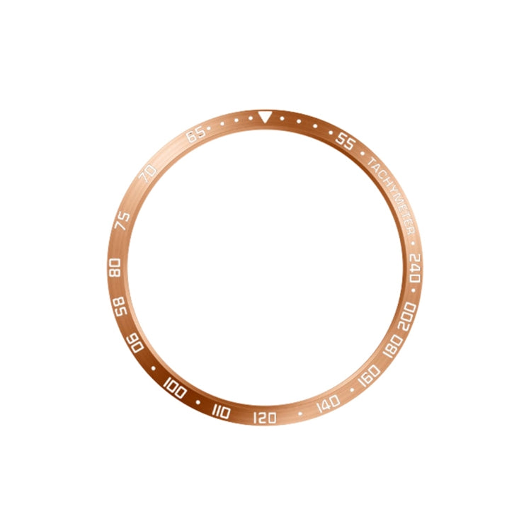 For Samsung Galaxy Watch6 Classic 43mm E Style Smart Watch Steel Ring Protective Frame(Rose Gold) - Watch Cases by PMC TechLife | Online Shopping South Africa | PMC TechLife
