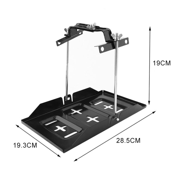 Car Universal Battery Bracket Adjustable Battery Fixed Holder + Base Tray, Size:28.5cm Base + 19cm Bracket - Engine Fittings by PMC Jewellery | Online Shopping South Africa | PMC Jewellery