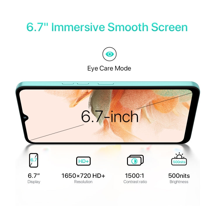 UMIDIGI A15C, 8GB+128GB, Face ID & Side Fingerprint Identification, 6.7 inch Android 13 Unisoc T606 Octa Core, Network: 4G, NFC, OTG(Graphite Black) - UMIDIGI by UMIDIGI | Online Shopping South Africa | PMC Jewellery | Buy Now Pay Later Mobicred