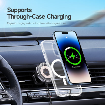 DUZZONA V2 15W Transparent Car Magnetic Wireless Charger - Wireless Charger Holders by DUZZONA | Online Shopping South Africa | PMC Jewellery