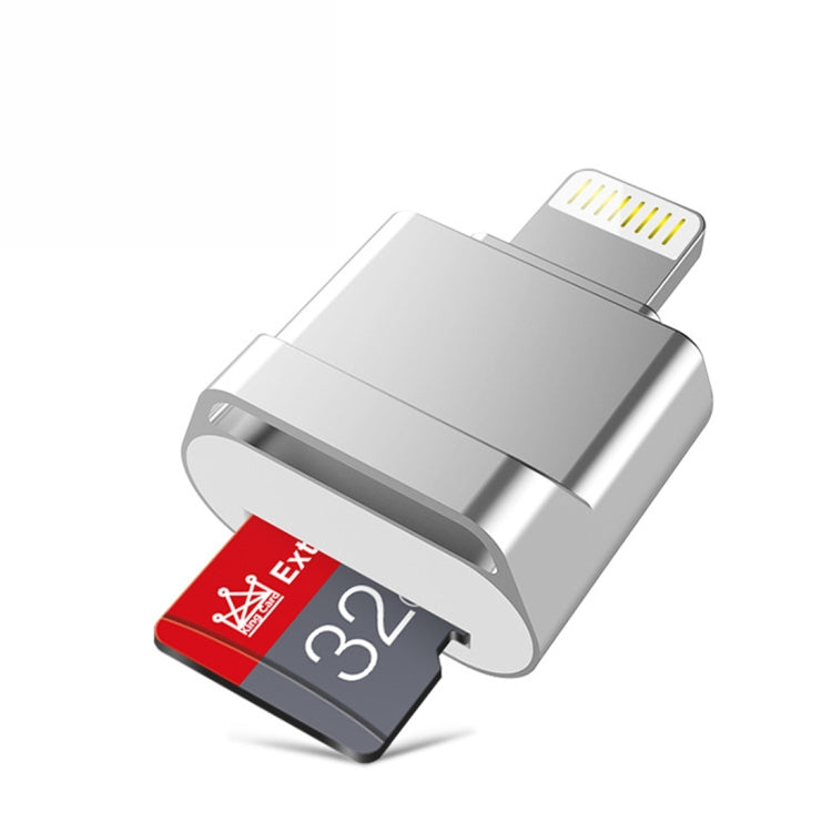 MicroDrive 8pin To TF Card Adapter Mini iPhone & iPad TF Card Reader (Silver) -  by MICRODRIVE | Online Shopping South Africa | PMC TechLife | Buy Now Pay Later Mobicred