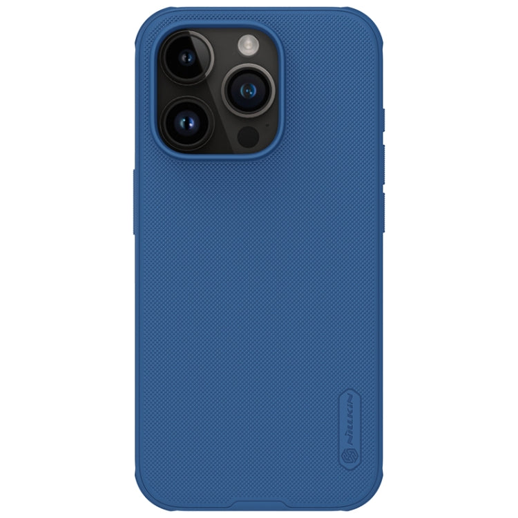 For iPhone 15 Pro NILLKIN Frosted Shield Pro PC + TPU Phone Case(Blue) - iPhone 15 Pro Cases by NILLKIN | Online Shopping South Africa | PMC Jewellery