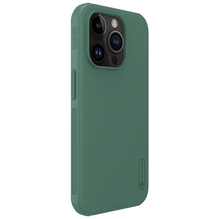 For iPhone 15 Pro NILLKIN Frosted Shield Pro PC + TPU Phone Case(Green) - iPhone 15 Pro Cases by NILLKIN | Online Shopping South Africa | PMC Jewellery