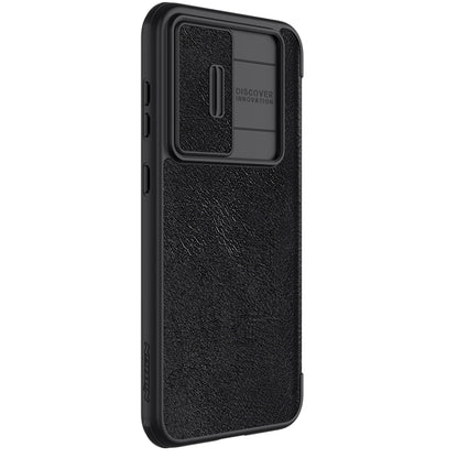 For Samsung Galaxy S23 FE 5G NILLKIN QIN Series Pro Sliding Camera Cover Design Leather Phone Case(Black) - Galaxy S23 FE 5G Cases by NILLKIN | Online Shopping South Africa | PMC Jewellery