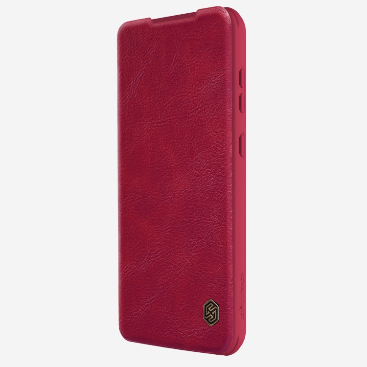 For Samsung Galaxy A55 NILLKIN QIN Series Pro Sliding Camera Cover Design Leather Phone Case(Red) - Galaxy Phone Cases by NILLKIN | Online Shopping South Africa | PMC Jewellery