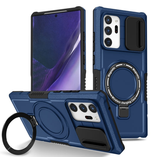 For Samsung Galaxy Note20 Ultra Sliding Camshield Magsafe Holder TPU Hybrid PC Phone Case(Royal Blue) - Galaxy Note20 Ultra Cases by PMC Jewellery | Online Shopping South Africa | PMC Jewellery