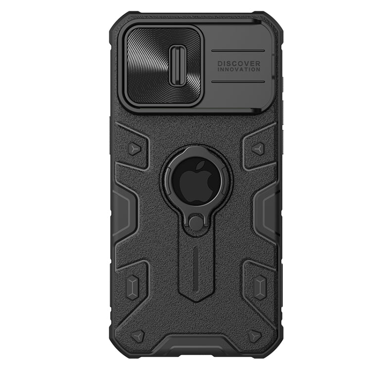 For iPhone 15 Pro NILLKIN Shockproof CamShield Armor Protective Case with Invisible Ring Holder(Black) - iPhone 15 Pro Cases by NILLKIN | Online Shopping South Africa | PMC Jewellery