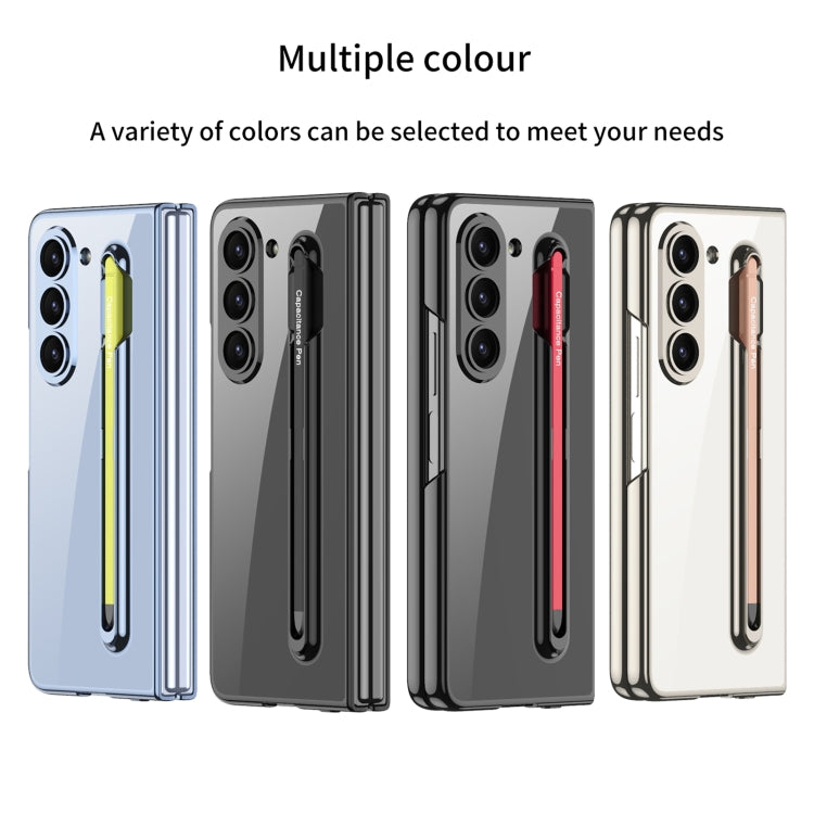 For Samsung Galaxy Z Fold5 5G GKK Integrated PC Phone Case with Pen Slot, No Include Pen(Silver) - Galaxy Z Fold5 Cases by GKK | Online Shopping South Africa | PMC Jewellery | Buy Now Pay Later Mobicred