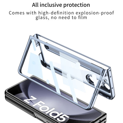 For Samsung Galaxy Z Fold5 5G GKK Integrated PC Phone Case with Pen Slot, No Include Pen(Silver) - Galaxy Z Fold5 Cases by GKK | Online Shopping South Africa | PMC Jewellery | Buy Now Pay Later Mobicred