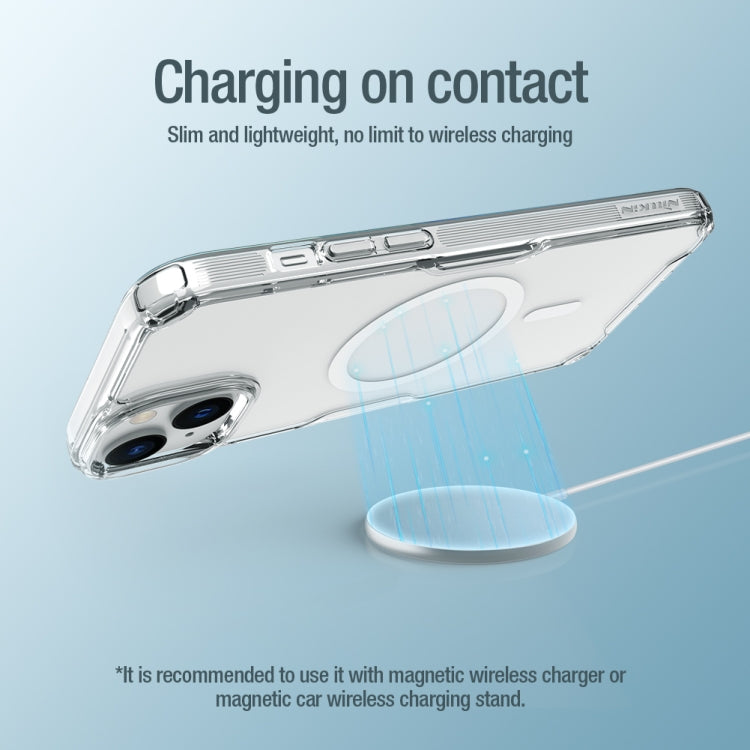 For iPhone 15 NILLKIN Ultra Clear Magsafe PC + TPU Phone Case(Blue) - iPhone 15 Cases by NILLKIN | Online Shopping South Africa | PMC TechLife