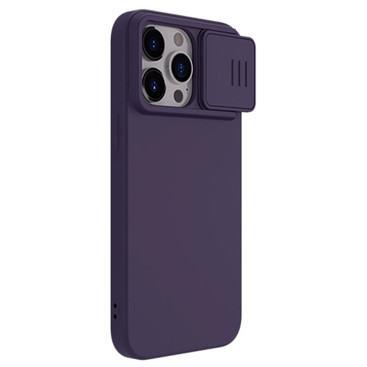 For iPhone 15 Pro Max NILLKIN CamShield MagSafe Liquid Silicone Phone Case(Deep Purple) - iPhone 15 Pro Max Cases by NILLKIN | Online Shopping South Africa | PMC Jewellery