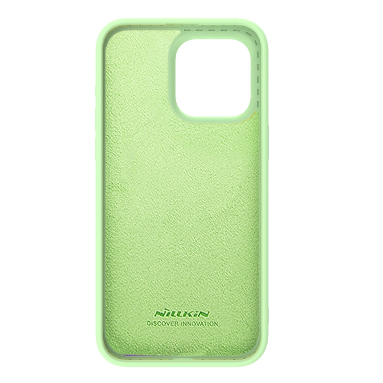 For iPhone 15 Pro NILLKIN CamShield Liquid Silicone Phone Case(Green) - iPhone 15 Pro Cases by NILLKIN | Online Shopping South Africa | PMC Jewellery