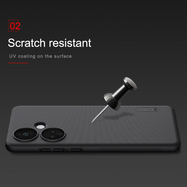 For OPPO K11 NILLKIN Frosted PC Phone Case(Black) - OPPO Cases by NILLKIN | Online Shopping South Africa | PMC TechLife | Buy Now Pay Later Mobicred