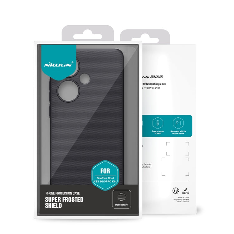 For OPPO K11 NILLKIN Frosted PC Phone Case(Black) - OPPO Cases by NILLKIN | Online Shopping South Africa | PMC TechLife | Buy Now Pay Later Mobicred