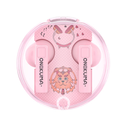 ONIKUMA T301 Transparent Cartoon Wireless Bluetooth Earphone(Pink) - Bluetooth Earphone by ONIKUMA | Online Shopping South Africa | PMC Jewellery | Buy Now Pay Later Mobicred