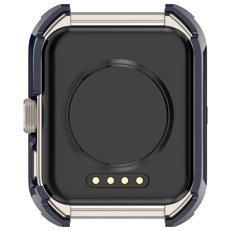 For OPPO Watch 4 Pro PC + Tempered Film Integrated Watch Protective Case(Ink Blue) -  by PMC TechLife | Online Shopping South Africa | PMC TechLife