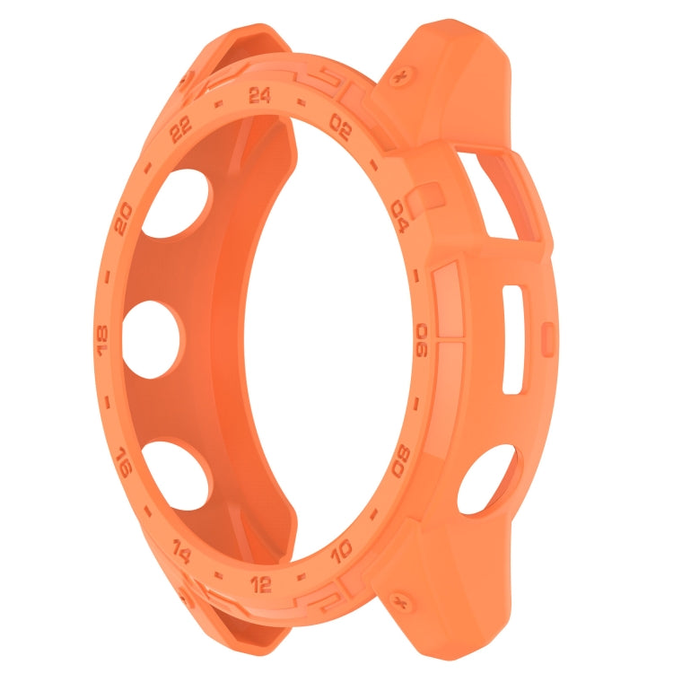 For Garmin Tactix 7 Amoled Armor Hollow TPU Watch Protective Case(Orange) - Watch Cases by PMC TechLife | Online Shopping South Africa | PMC TechLife