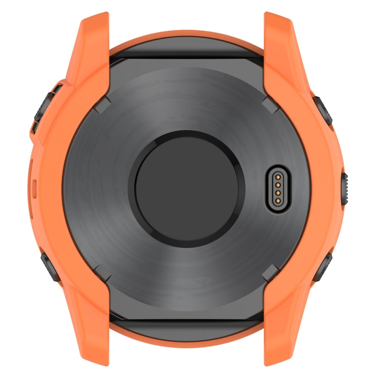 For Garmin Tactix 7 Amoled Armor Hollow TPU Watch Protective Case(Orange) - Watch Cases by PMC TechLife | Online Shopping South Africa | PMC TechLife