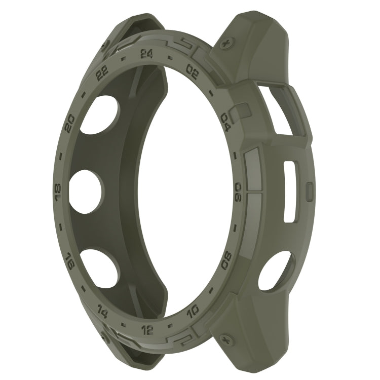 For Garmin Tactix 7 Amoled Armor Hollow TPU Watch Protective Case(Green) - Watch Cases by PMC Jewellery | Online Shopping South Africa | PMC Jewellery