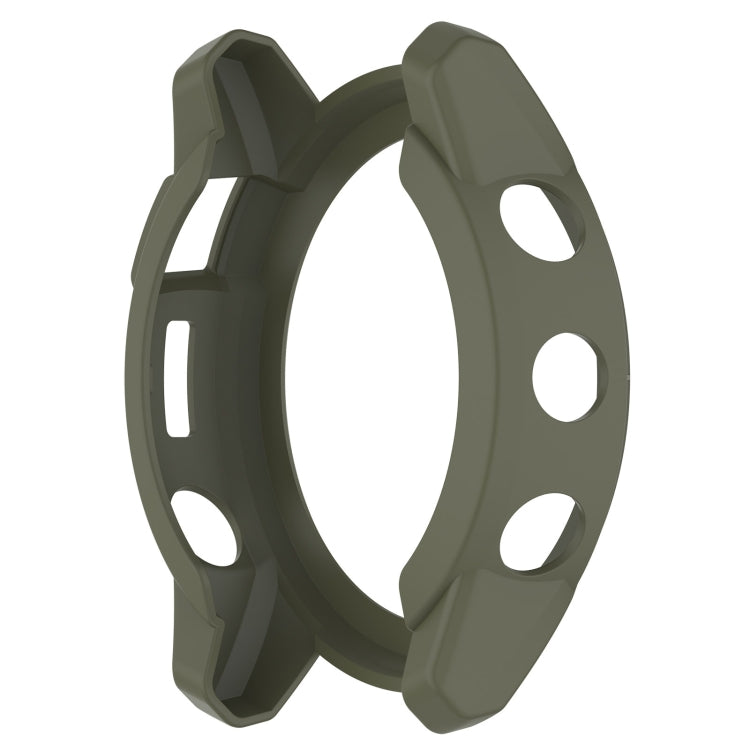 For Garmin Tactix 7 Amoled Armor Hollow TPU Watch Protective Case(Green) - Watch Cases by PMC TechLife | Online Shopping South Africa | PMC TechLife