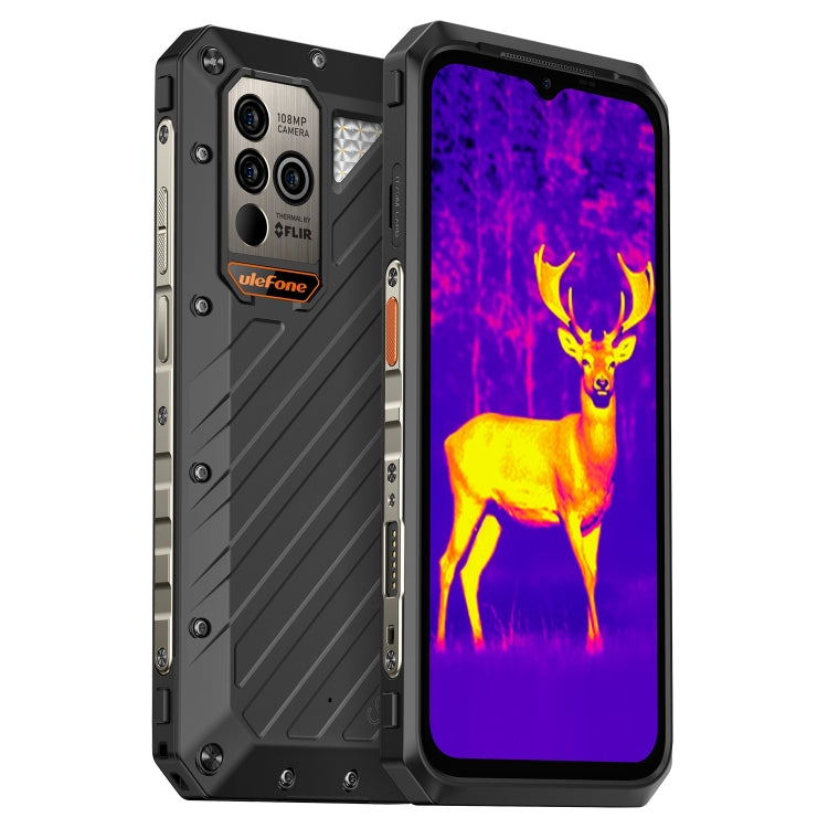 Ulefone Power Armor 18T Ultra Version 5G Thermal Imaging Rugged Phone, 12GB+512GB, Side Fingerprint, 6.58 inch Android 13 MediaTek Dimensity 7050 Octa Core up to 2.6GHz, Network: 5G, NFC, OTG(Black) - Ulefone by Ulefone | Online Shopping South Africa | PMC Jewellery | Buy Now Pay Later Mobicred