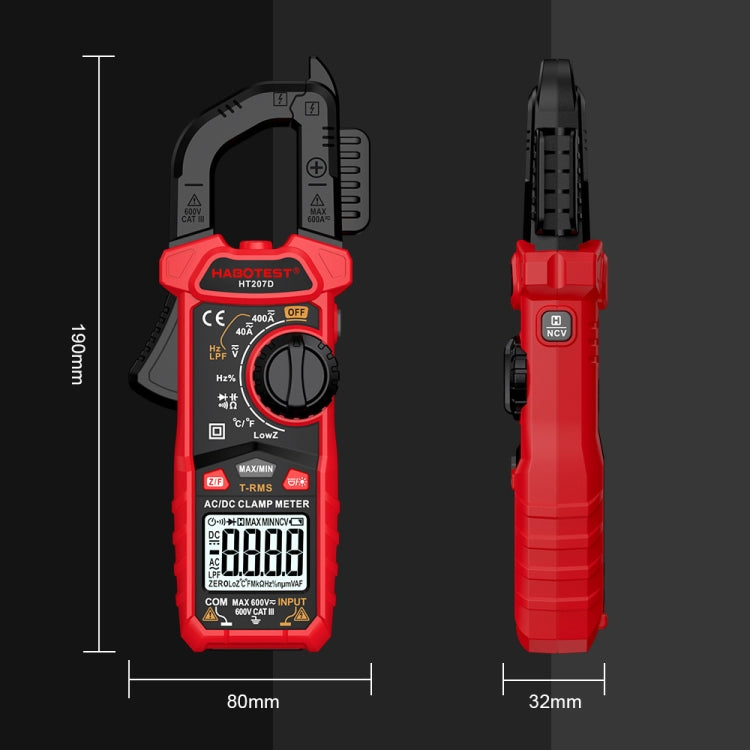 HABOTEST HT207B Multifunctional Digital Clamp Multimeter - free shipping - PMC TechLife - Order now!