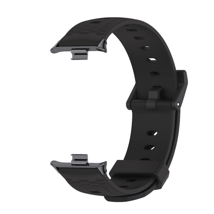 For Xiaomi Mi Band 8 Pro Mijobs Honeycomb Texture Silicone Watch Band(Black) - Watch Bands by MIJOBS | Online Shopping South Africa | PMC Jewellery