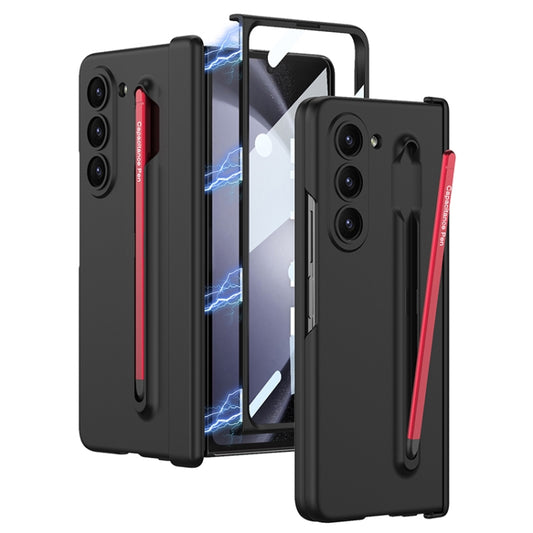 For Samsung Galaxy Z Fold5 5G GKK Magnetic Integrated Phone Case with Pen Slots, No Include Pen(Black+Red) - Galaxy Z Fold5 Cases by GKK | Online Shopping South Africa | PMC Jewellery | Buy Now Pay Later Mobicred