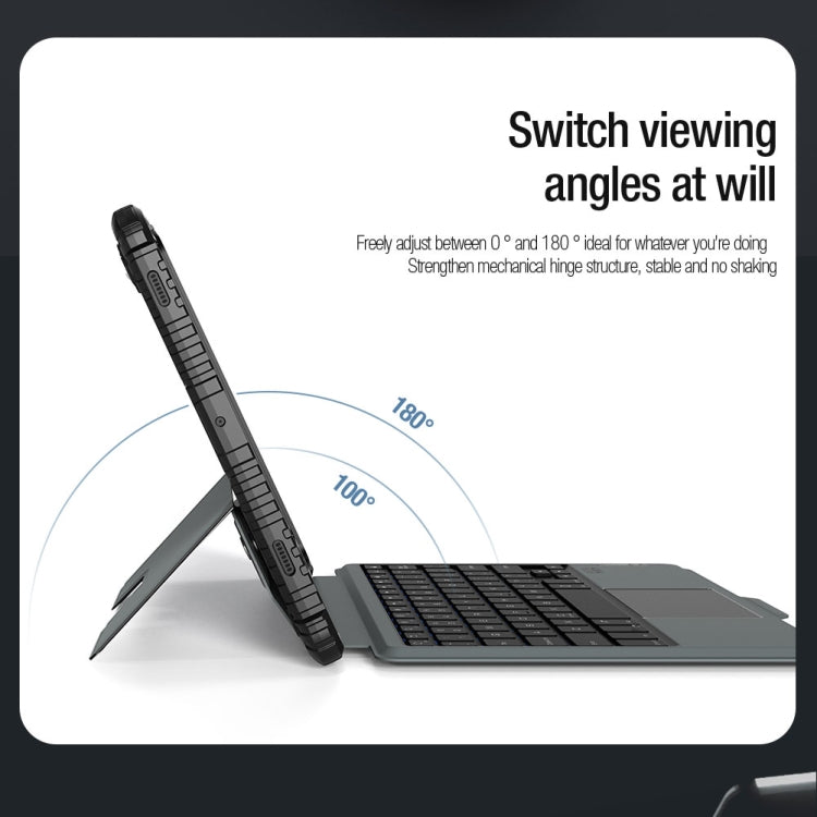 For Samsung Galaxy Tab S9 / S9 5G Nillkin Backlit Version Bumper Combo Keyboard Case - Samsung Keyboard by NILLKIN | Online Shopping South Africa | PMC TechLife