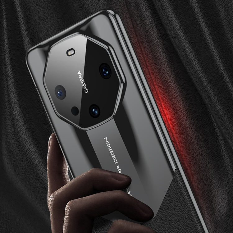 For Huawei Mate 60 GKK Leather Supercar Shockproof Phone Case(Black) - free shipping - PMC TechLife - Order now!