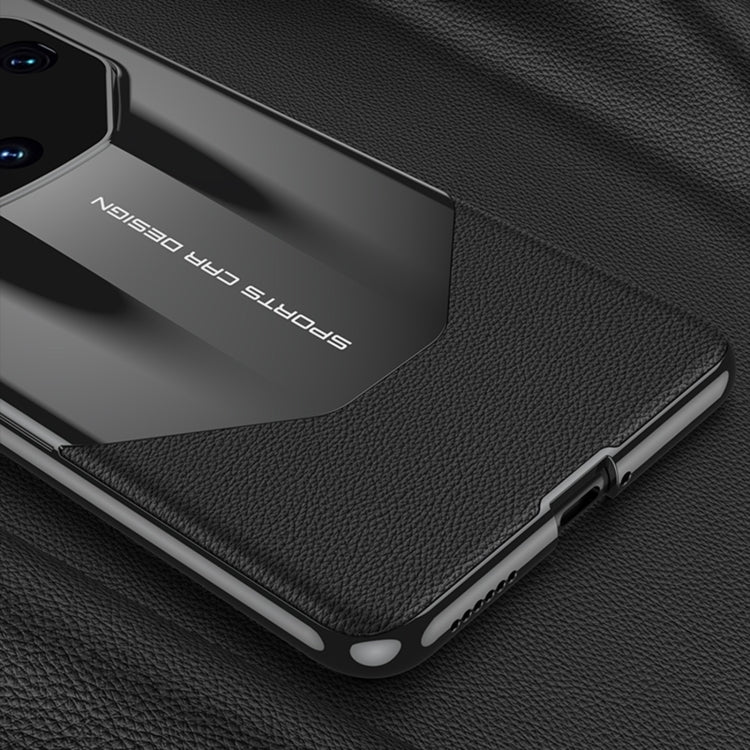 For Huawei Mate 60 GKK Leather Supercar Shockproof Phone Case(Black) - free shipping - PMC TechLife - Order now!
