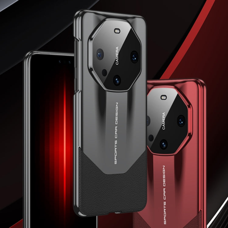 For Huawei Mate 60 Pro GKK Leather Supercar Shockproof Phone Case(Red) - Huawei Cases by GKK | Online Shopping South Africa | PMC TechLife | Buy Now Pay Later Mobicred