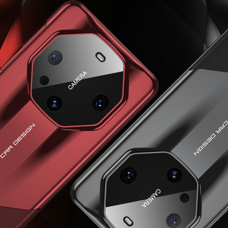 For Huawei Mate 60 Pro GKK Leather Supercar Shockproof Phone Case(Red) - Huawei Cases by GKK | Online Shopping South Africa | PMC TechLife | Buy Now Pay Later Mobicred