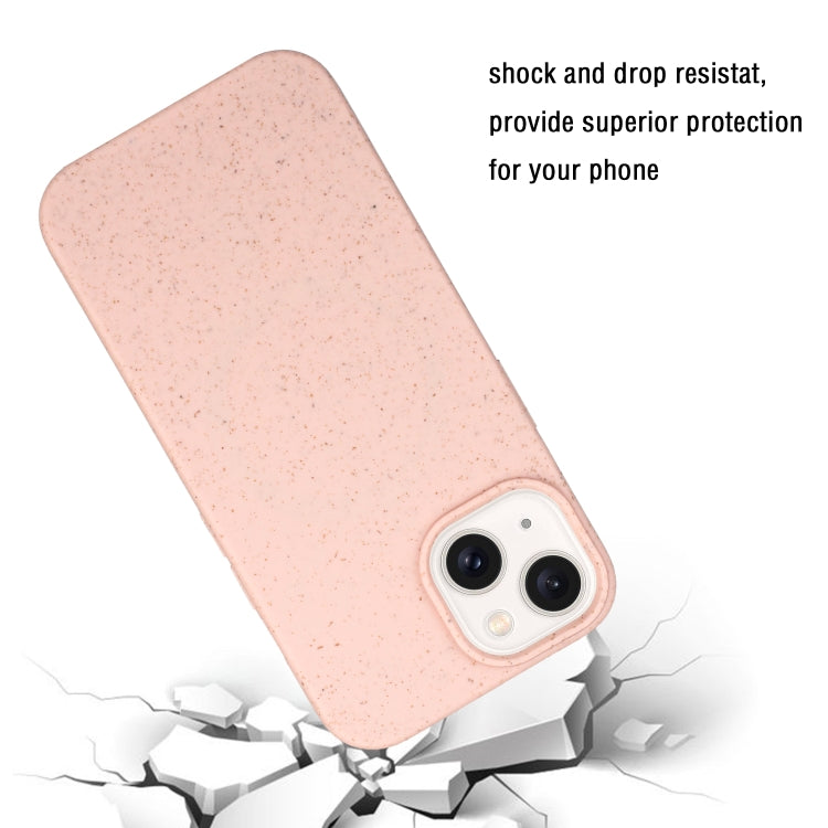 For iPhone 15 Wheat MagSafe Magnetic Straw Material + TPU Phone Case(Pink) - iPhone 15 Cases by PMC TechLife | Online Shopping South Africa | PMC TechLife | Buy Now Pay Later Mobicred