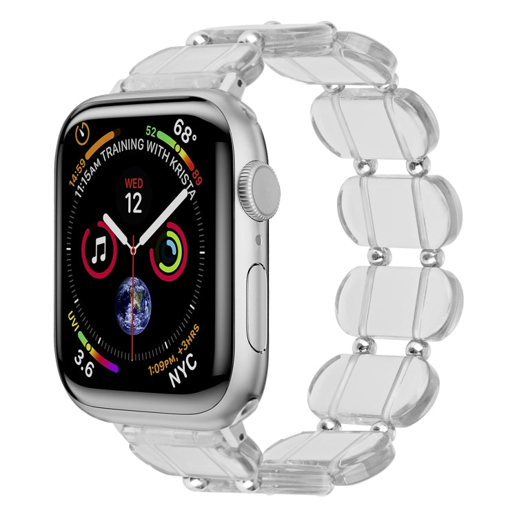 For Apple Watch Series 5 44mm Stretch Resin Watch Band(Transparent) - free shipping - PMC TechLife - Order now!