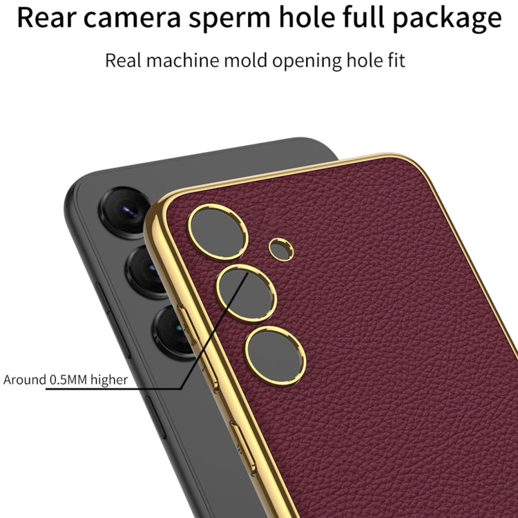 For Samsung Galaxy S24+ 5G GKK Plating TPU + Leather Full Coverage Phone Case(Green) - free shipping - PMC TechLife - Order now!