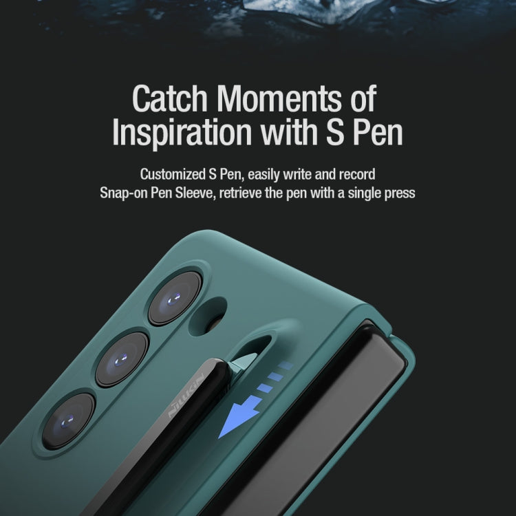 For Samsung Galaxy Z Fold5 NILLKIN Flex Pure PC + Liquid Silicone Phone Case with S Pen(Black) - Galaxy Z Fold5 Cases by NILLKIN | Online Shopping South Africa | PMC TechLife | Buy Now Pay Later Mobicred