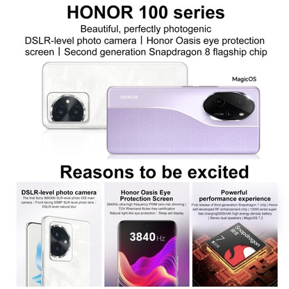 Honor 100, 16GB+256GB, Screen Fingerprint Identification, 6.7 inch MagicOS 7.2 Snapdragon 7 Gen 3 Octa Core up to 2.63GHz, Network: 5G, NFC, OTG, Support Google Play(Blue) - Honor by Huawei | Online Shopping South Africa | PMC Jewellery | Buy Now Pay Later Mobicred